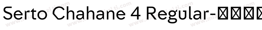 Serto Chahane 4 Regular字体转换